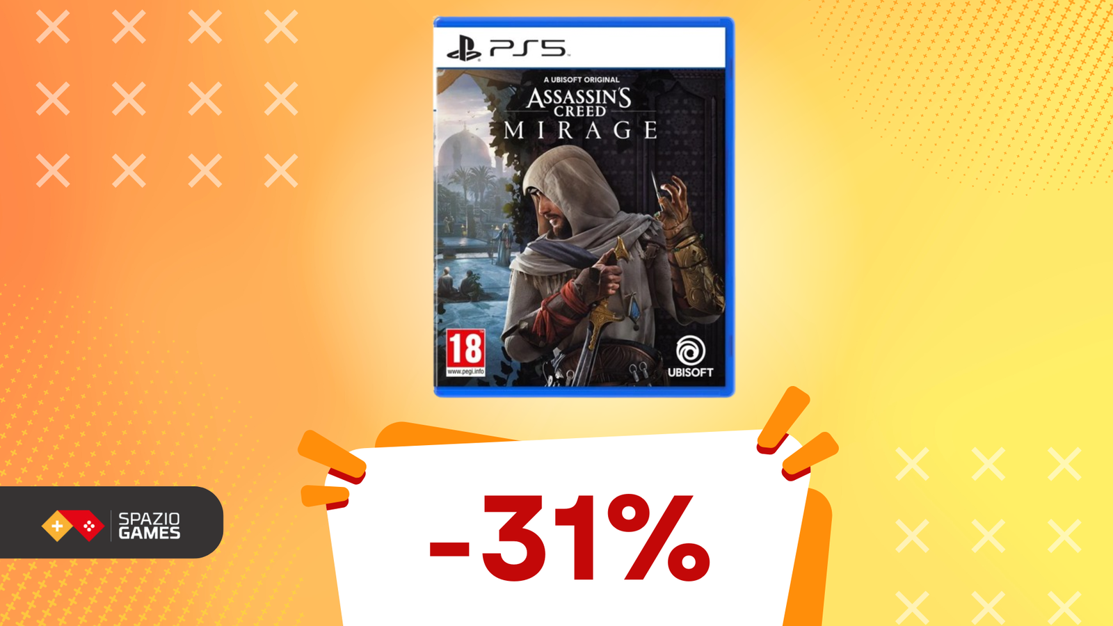 Assassin's Creed Mirage per PS5 a MENO DI 25€! Immergiti a Baghdad con il 31% di SCONTO!