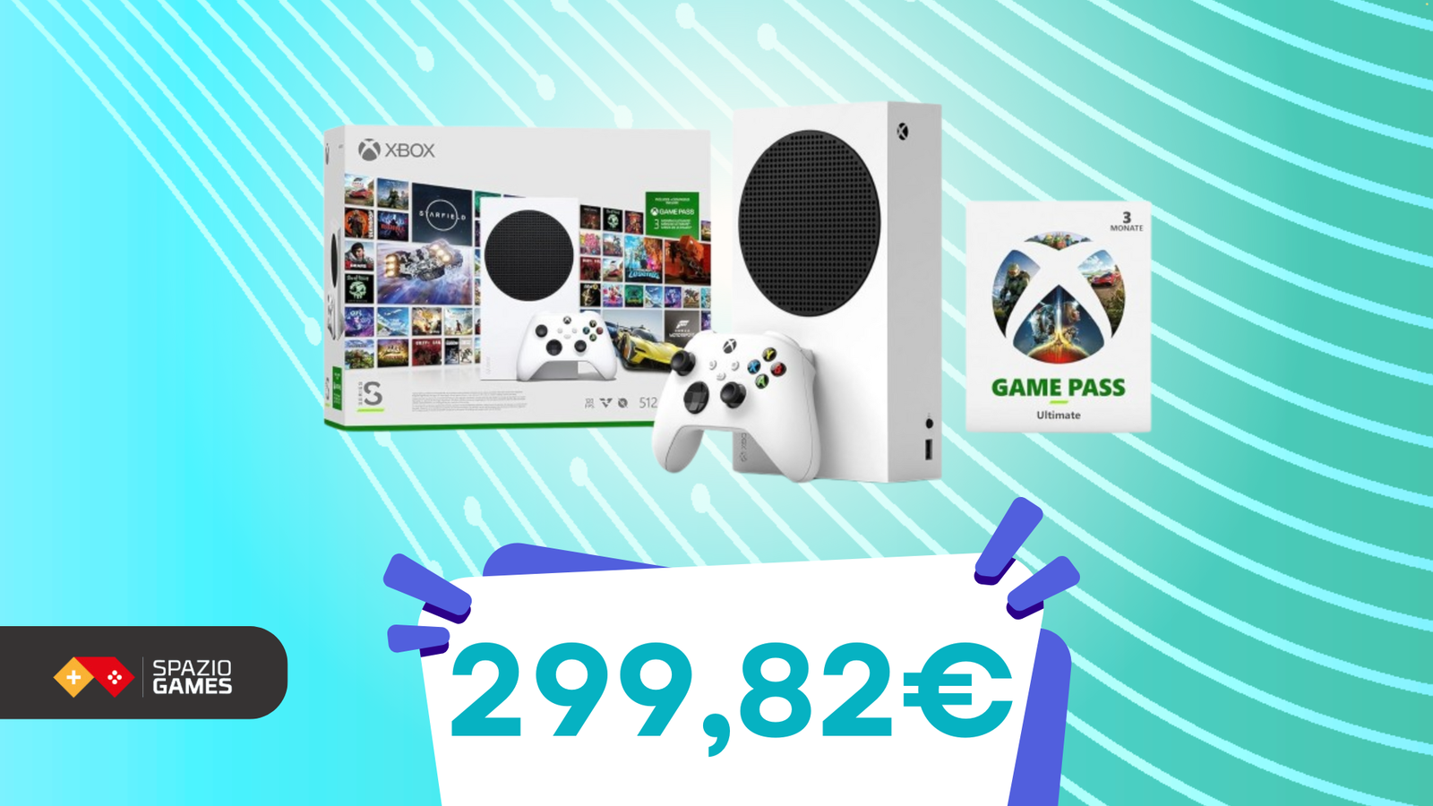 Xbox Series S oggi COSTA POCHISSIMO! A soli 299,82€ ottieni anche 3 mesi di Game Pass Ultimate!