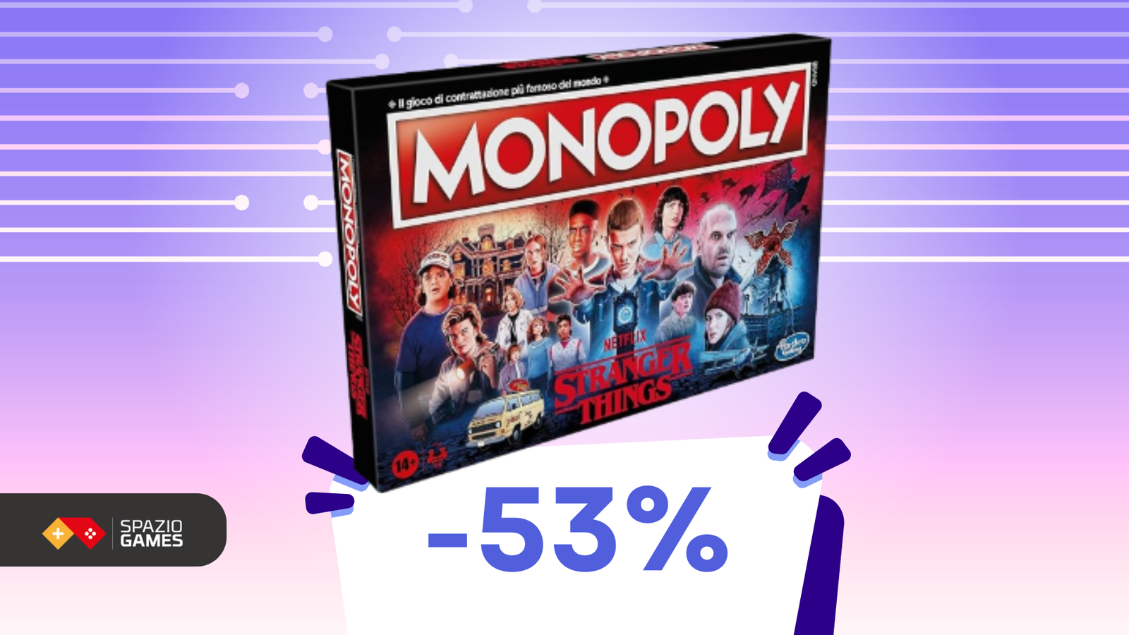 Monopoly di Stranger Things a META PREZZO solo 19 SpazioGames