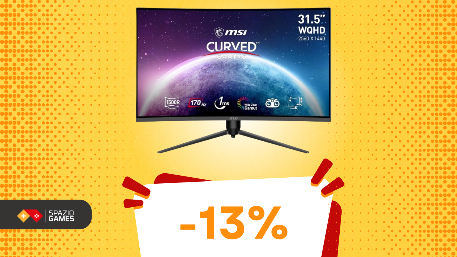 Migliora la tua postazione gaming con questo monitor MSI, oggi in SUPER SCONTO!