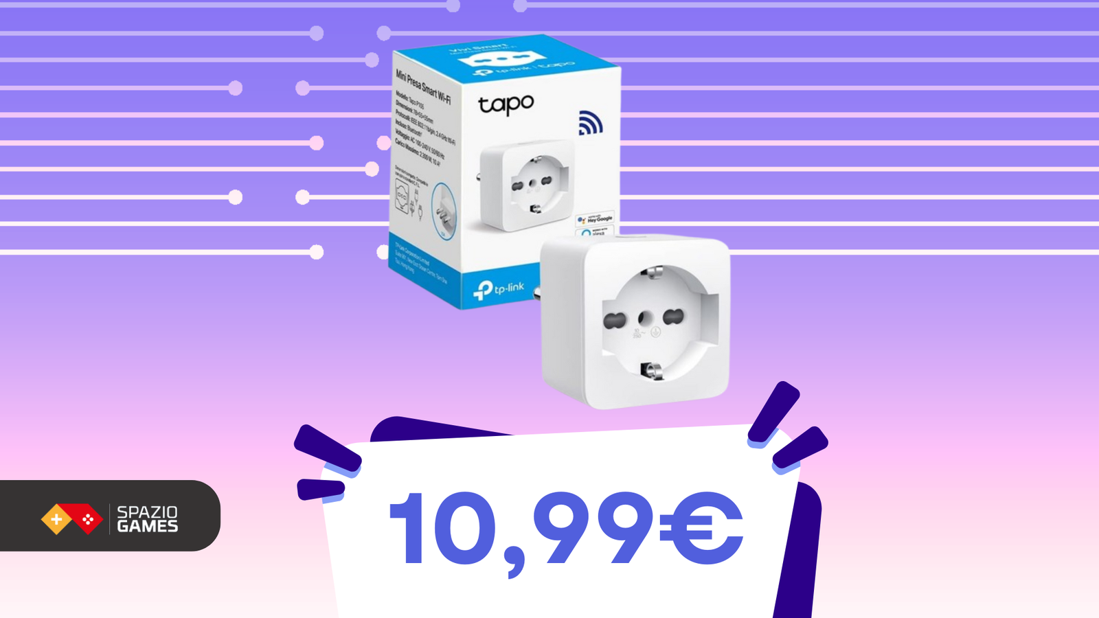 Questa presa intelligente Tapo P105 rende tutto più smart! E COSTA SOLO 10,99€!