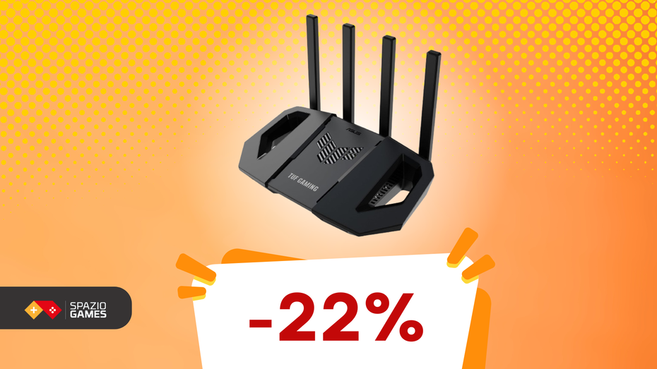 Immagine di ASUS TUF Gaming BE3600, il router per veri gamer, oggi IN SCONTO! -22%