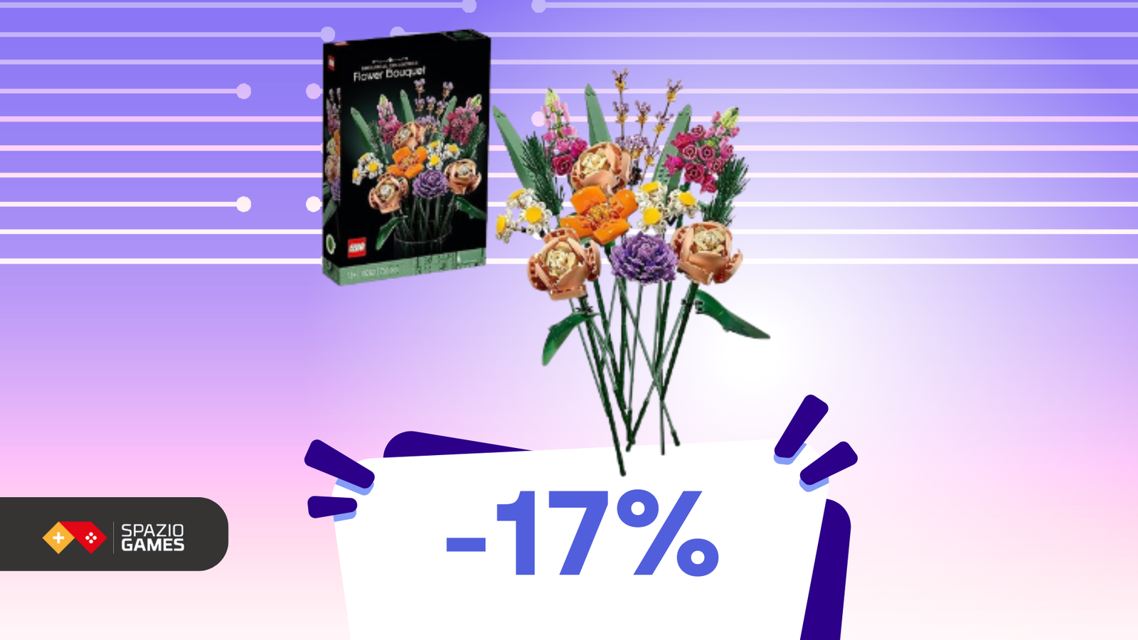 Bouquet di fiori LEGO scontato del 17%: oggi solo 50€!