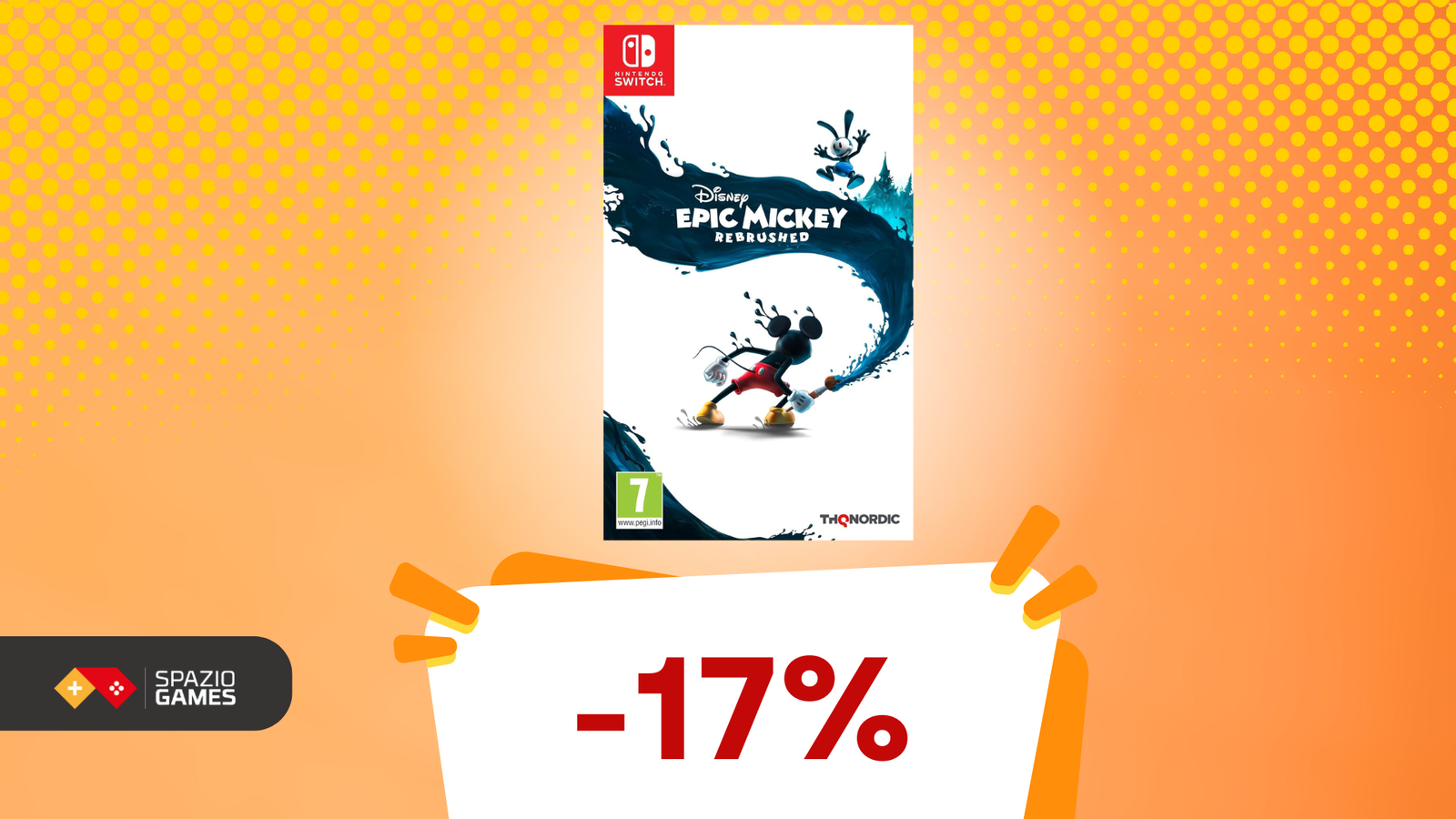 Disney Epic Mickey: Rebrushed: RISPARMIA il 17% e gioca con la magia Disney!