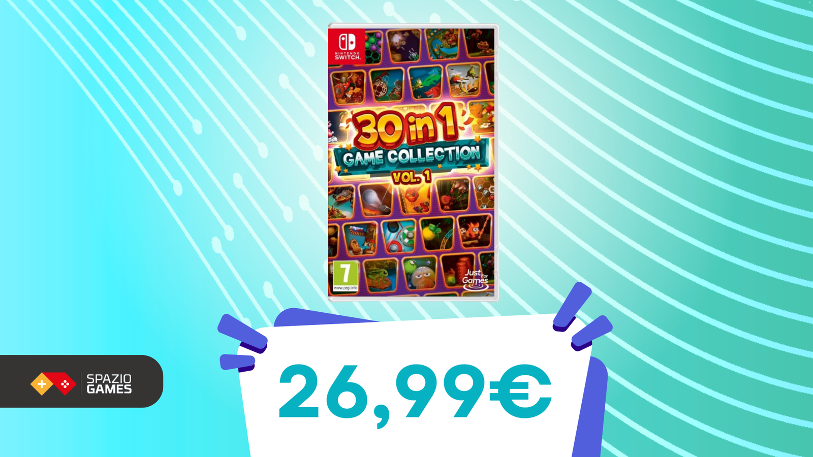 30 in 1 Games Collection Vol. 1: tutto il divertimento del mondo in un unico gioco, oggi a SOLI 27€!