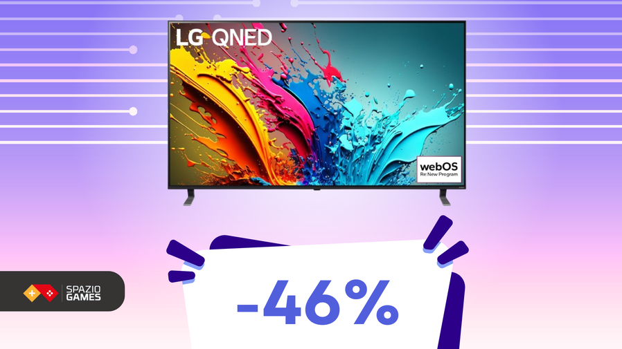 Immagine di Gaming al top con questa smart TV LG QNED da 55", oggi quasi a META' PREZZO!