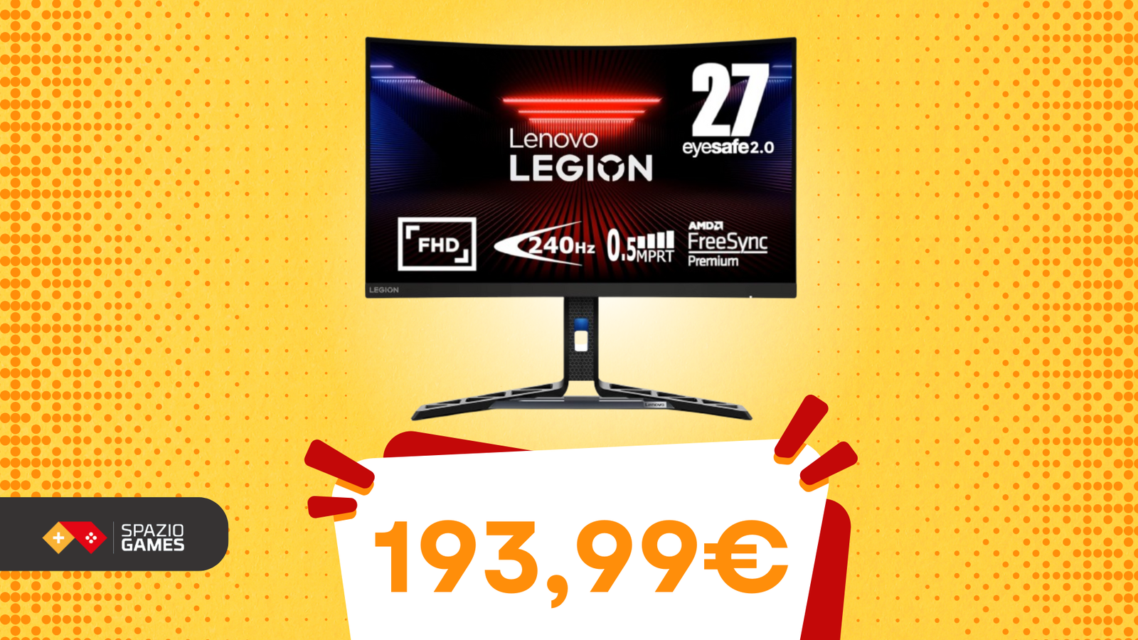 Lenovo Legion R27fc-30: il monitor che cambia il tuo modo di giocare oggi COSTA POCHISSIMO!