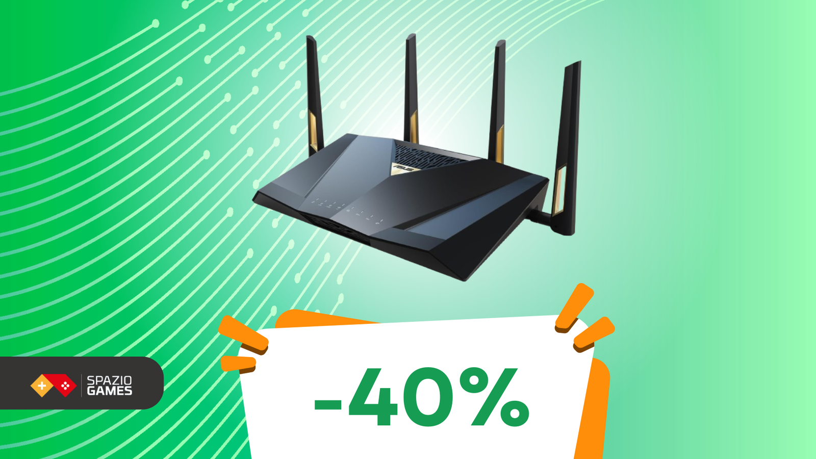 Questo router ASUS vi offre prestazioni elevate per streaming e gaming, oggi IN SCONTO! - 40%