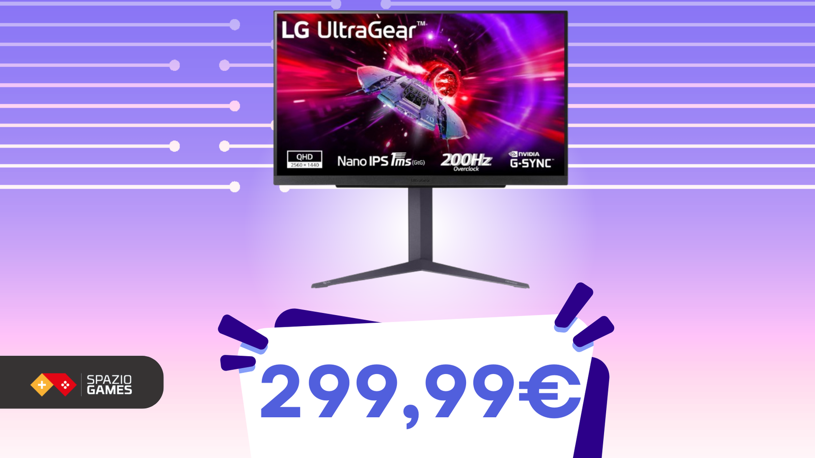 Porta la qualità visiva al massimo con questo monitor gaming LG, oggi SCONTATISSIMO!