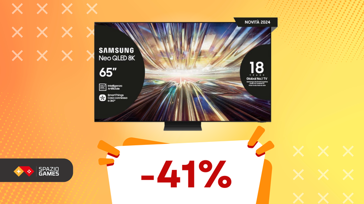 Immagine di Samsung TV Neo QLED 8K: la risoluzione che supera l’immaginazione! (-41%)