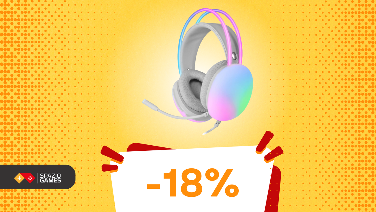 Immagine di Illumina le tue sessioni di gioco con queste cuffie RGB, oggi IN OFFERTA! -18%