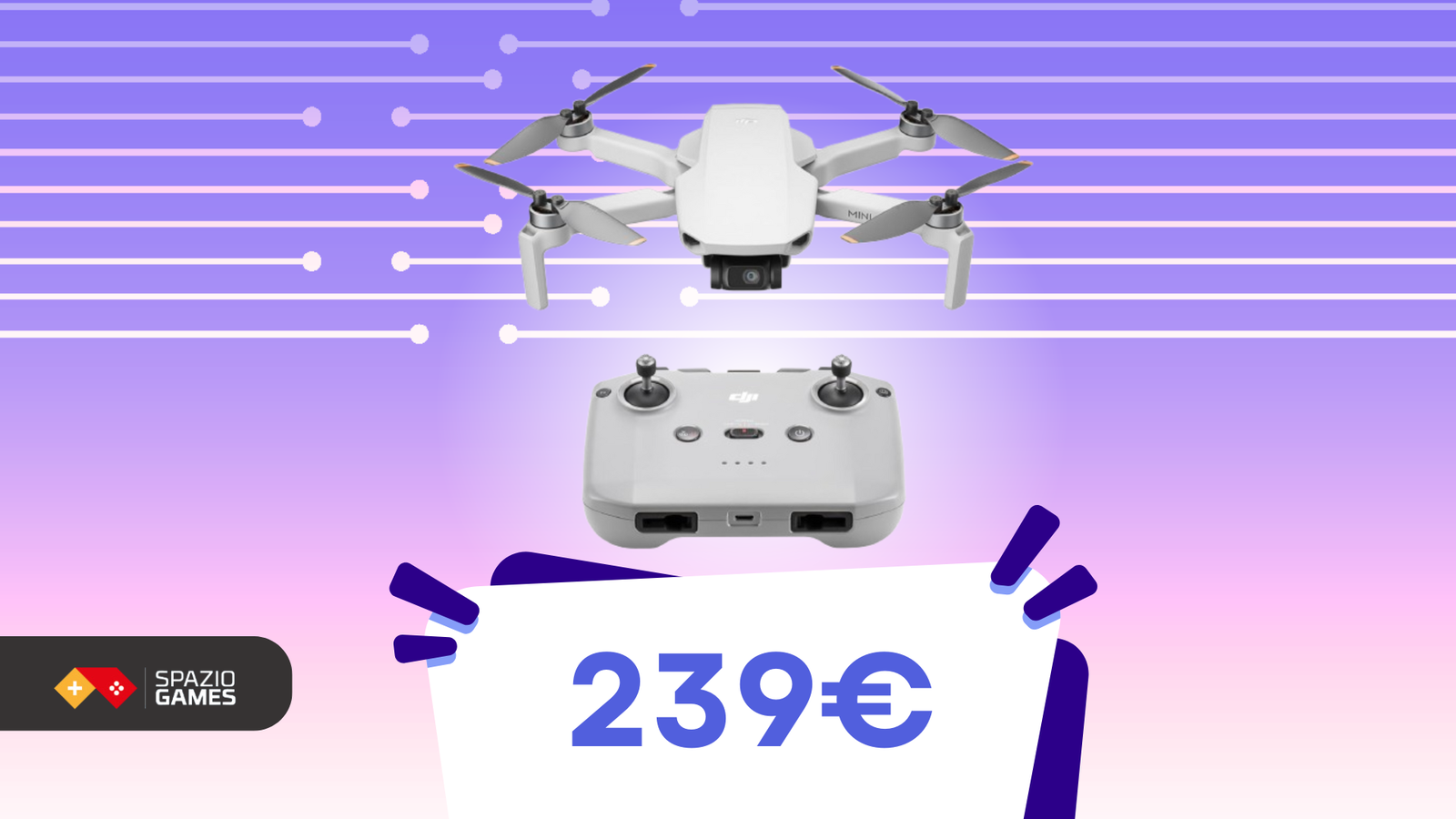 Scopri la libertà di volare con il drone DJI Mini 4K!