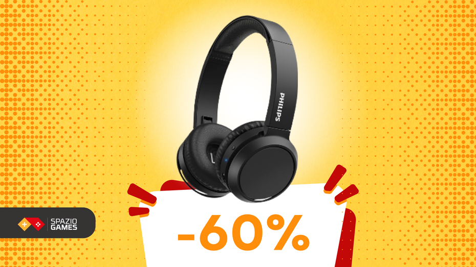 Immagine di Cuffie Bluetooth Philips a soli 20€: SUPER SCONTO del 60%!