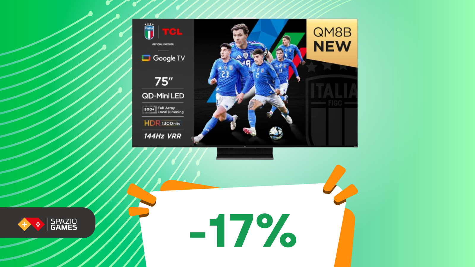 OFFERTA IMPERDIBILE: risparmia il 17% su questa smart TV da 75", ottima per il gaming!