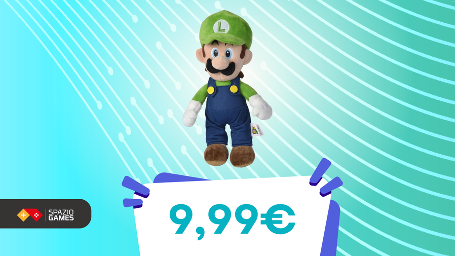 Immagine di L'eroe più fifone che c'è è arrivato: il peluche di Luigi oggi COSTA SOLO 9,99€!