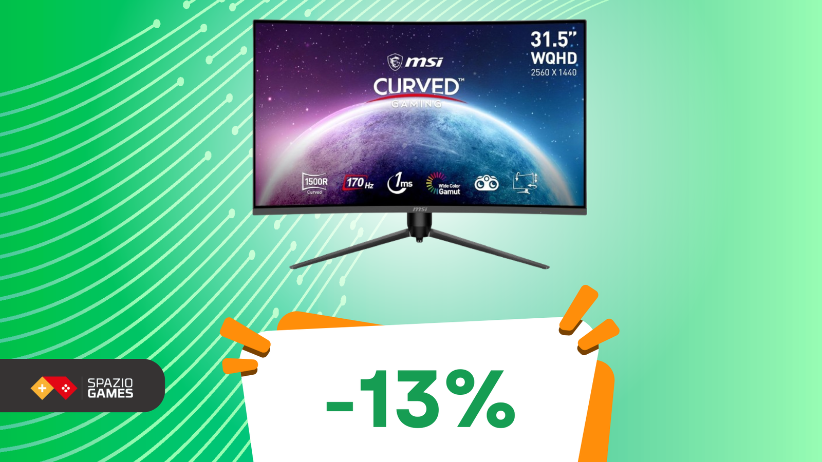 Il monitor gaming curvo che stavi aspettando, ora in OFFERTA!