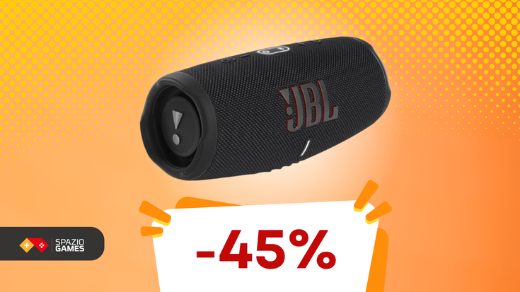 Musica non-stop con JBL Charge 5: fino a 20 ore di autonomia! (-45%)