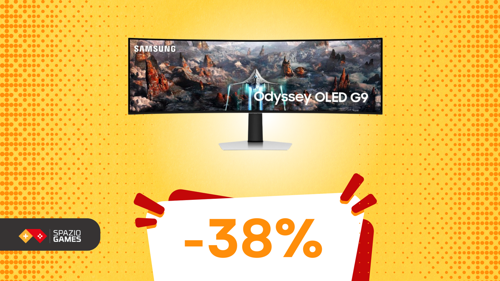 Samsung Odyssey OLED G9: immersione totale a un PREZZO SUPER con questo SCONTO del 38%!