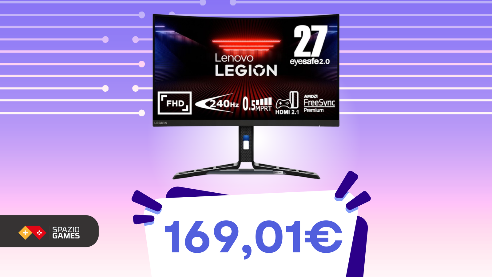 Fluidità e dettagli al top: scopri Lenovo Legion R27fc-30, oggi al MINIMO STORICO!