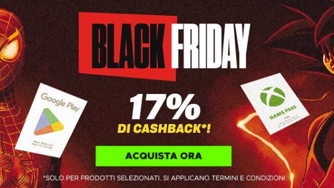 Eneba Black Friday: SCONTI IMPERDIBILI e 17% di cashback!