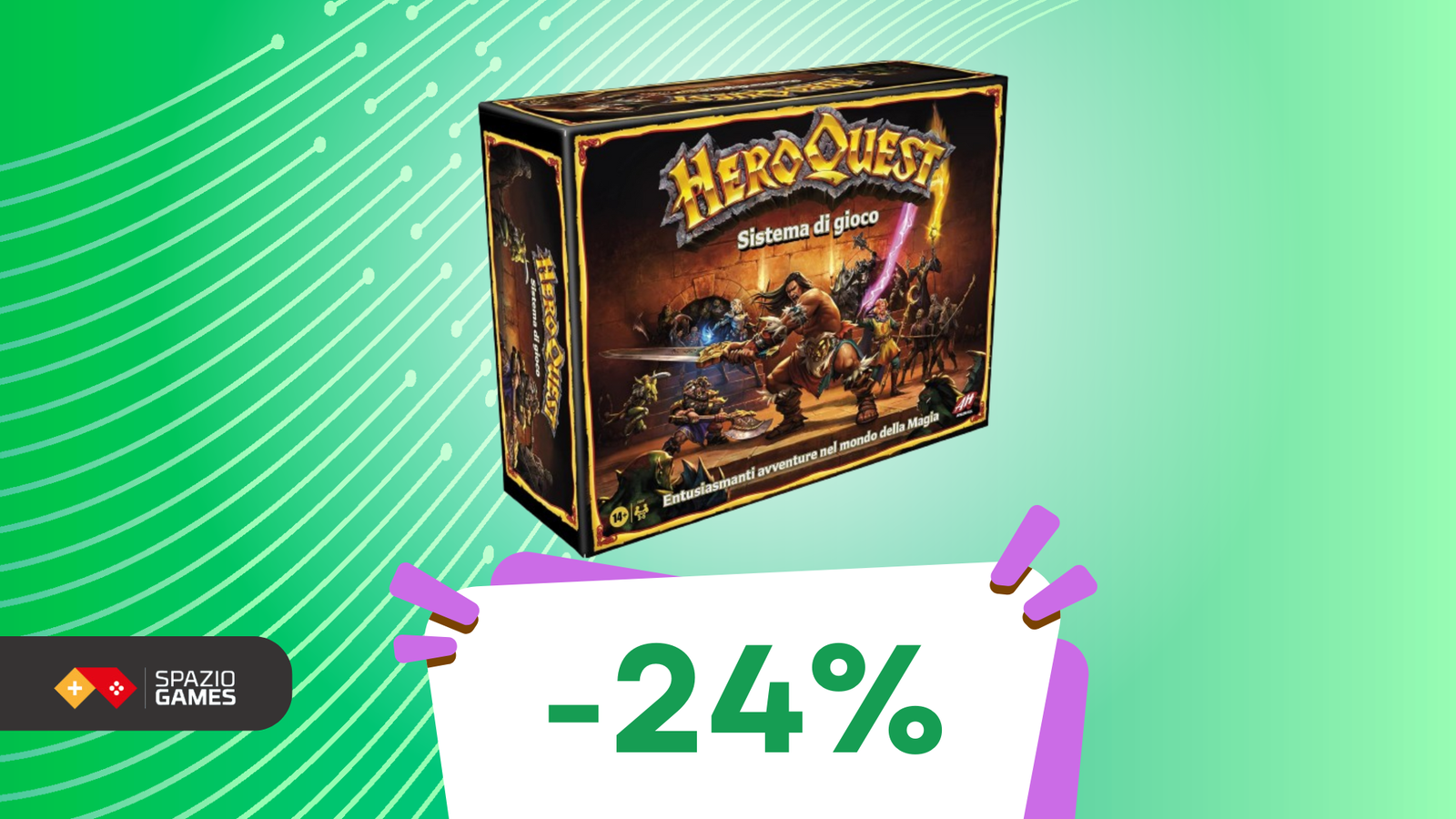 HeroQuest: il gioco da tavolo che trasforma il tuo salotto in un mondo fantasy oggi è IN OFFERTA!