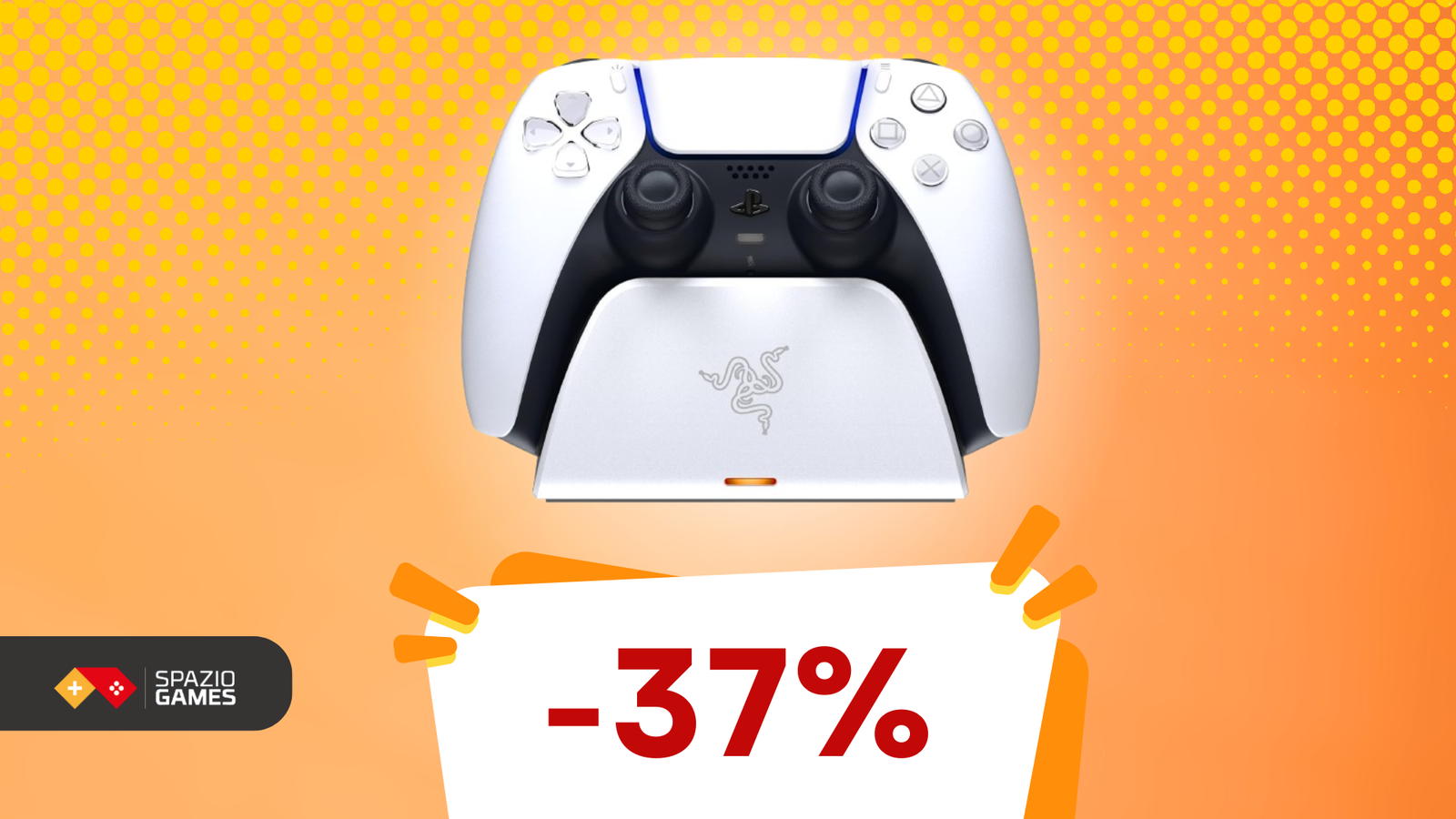 Ricarica il tuo DualSense in meno di 3 ore con questa base Razer, oggi IN SCONTO! -37%