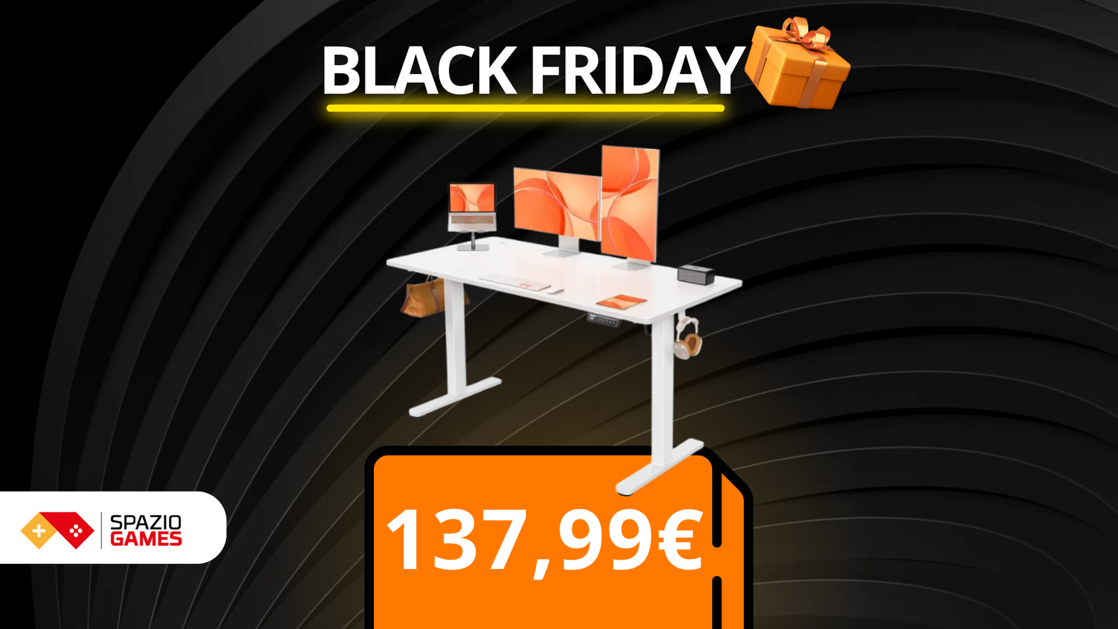 Scrivania ErGear regolabile: risparmia durante il Black Friday e migliora la tua postazione.