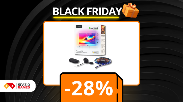 Immagine di Nanoleaf Kit 4D in offerta Black Friday: illumina il tuo setup con stile! (-28%)