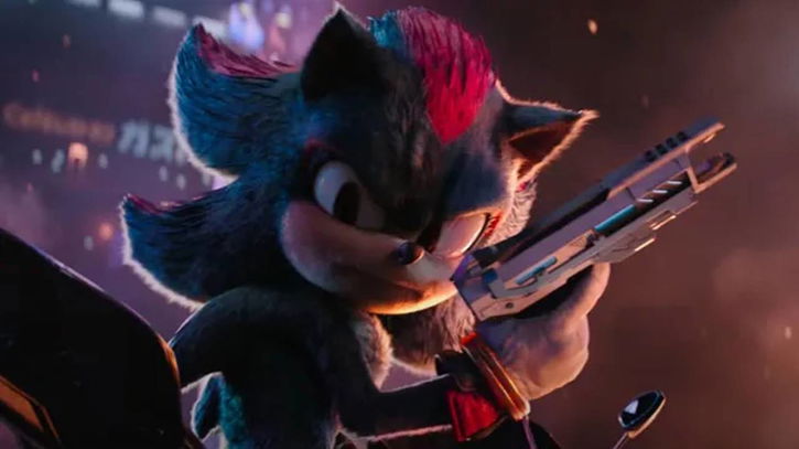 Immagine di Shadow sfida Sonic anche con una pistola, nel nuovo film