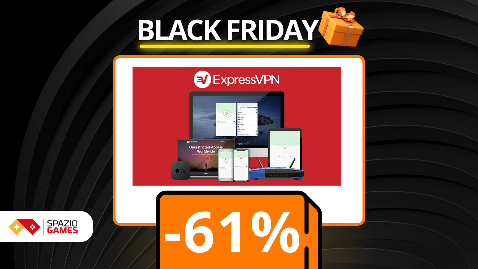 ExpressVPN: protezione online premium a un PREZZO SUPER, solo per il Black Friday!