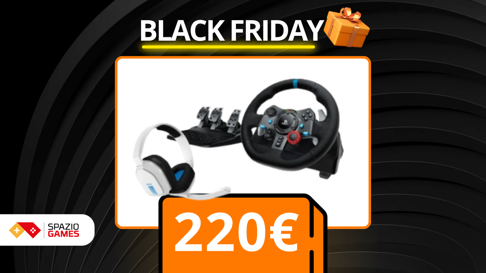 Volante da gaming e cuffie Logitech a solo 220€!