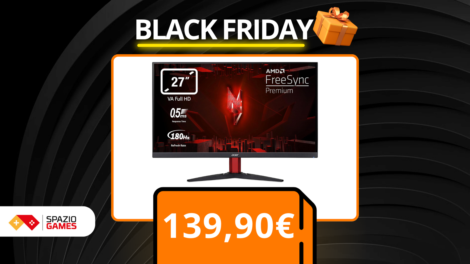 Questo monitor Acer Nitro è l'ideale per una performance senza rivali! Oggi a SOLI 139,90€!