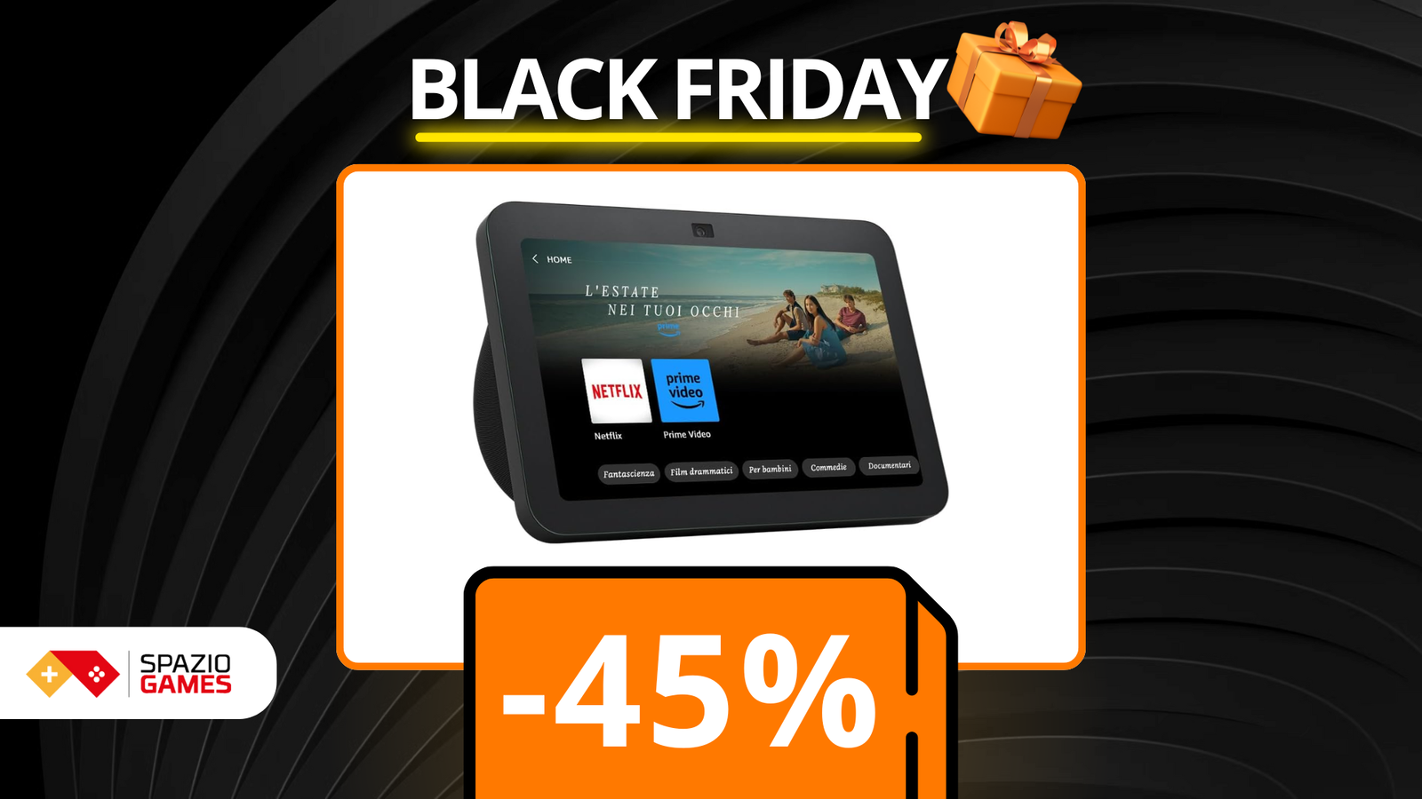 Echo Show 8: intrattenimento e controllo smart a PREZZO BLACK FRIDAY! (-45%)