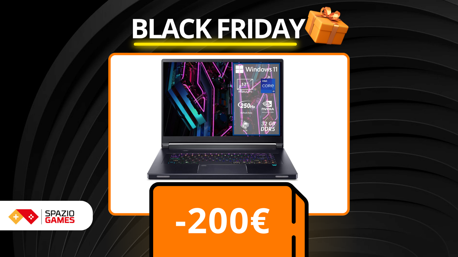 Prestazioni al massimo con Acer Predator Triton 17X in offerta Black Friday! (-200€)