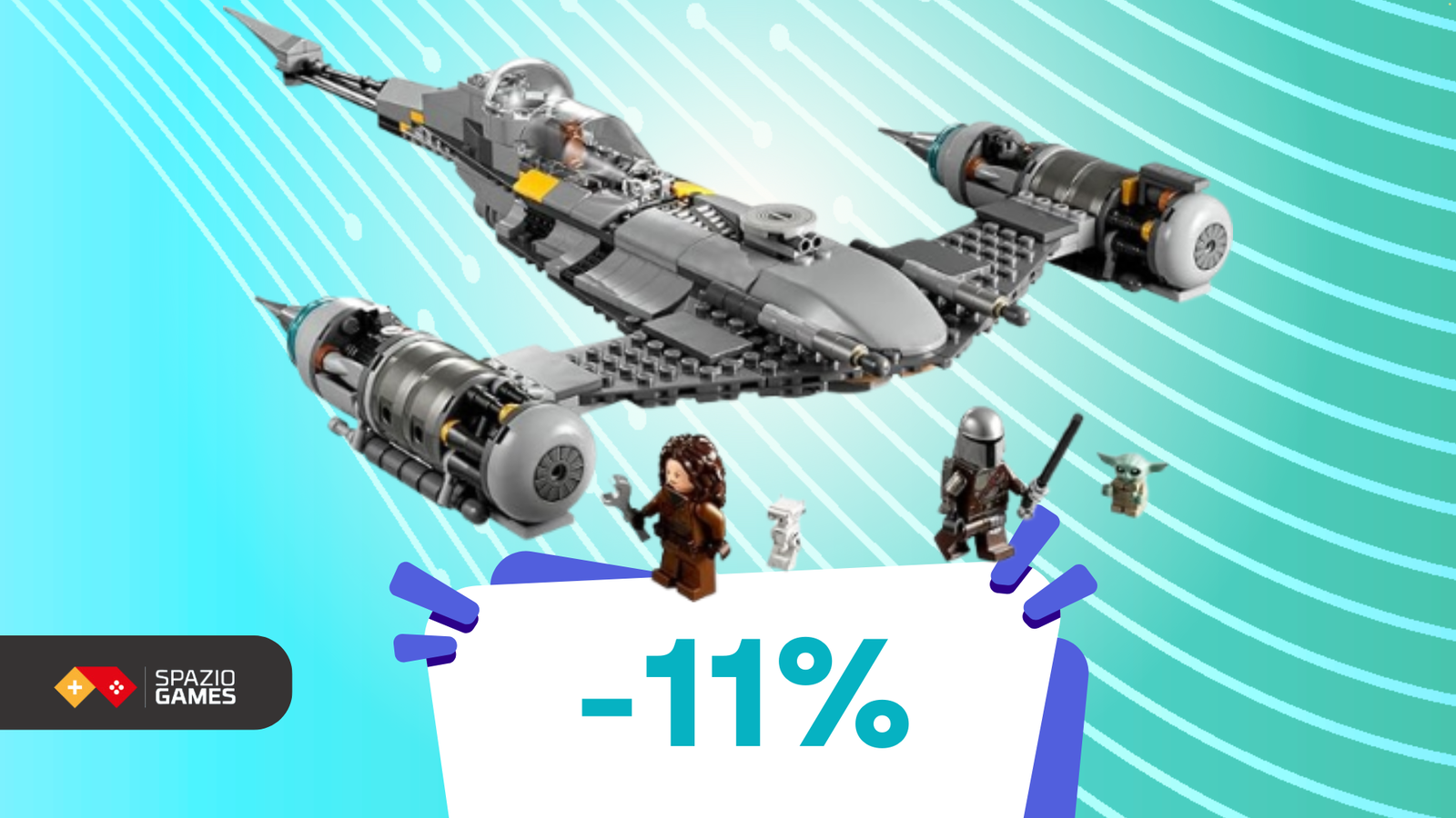 Costruisci il tuo Starfighter LEGO a 58€ e diventa il Mandaloriano di casa!