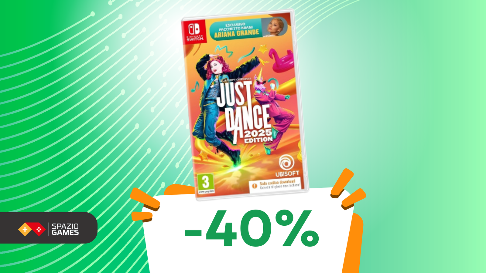 Switch 版 Just Dance 2025 をわずか 30 ユーロで: アリアナ グランデと一緒に踊ろう!