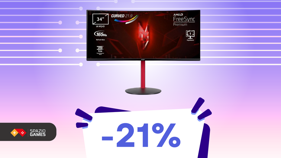 Immagine di Migliora la tua esperienza di gioco con questo monitor Acer da 34", oggi IN SCONTO! -31%