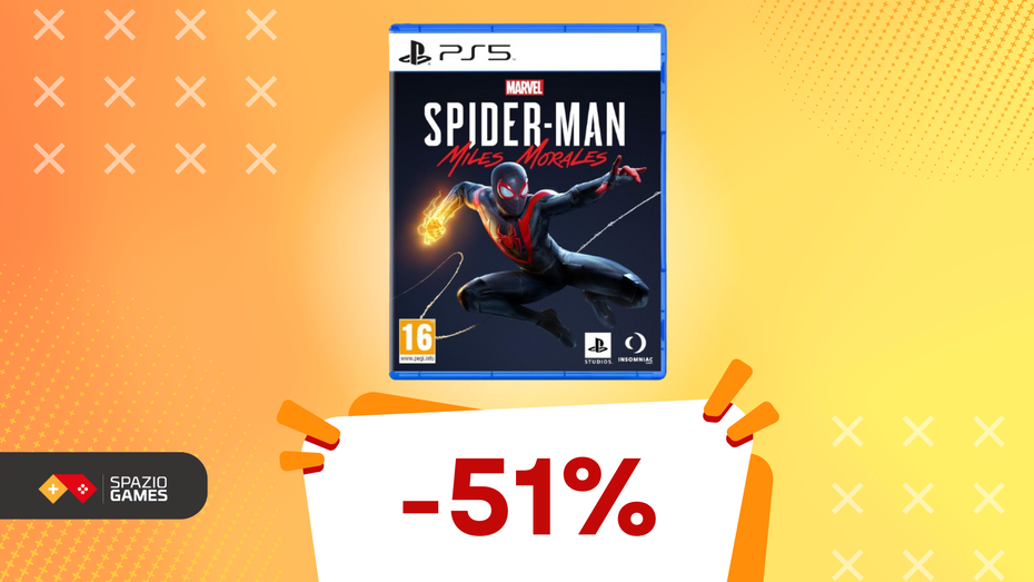 Immagine di Torna a vivere le avventure dell'Uomo Ragno: Spider-Man Miles Morales non è mai costato così POCO! (-51%)