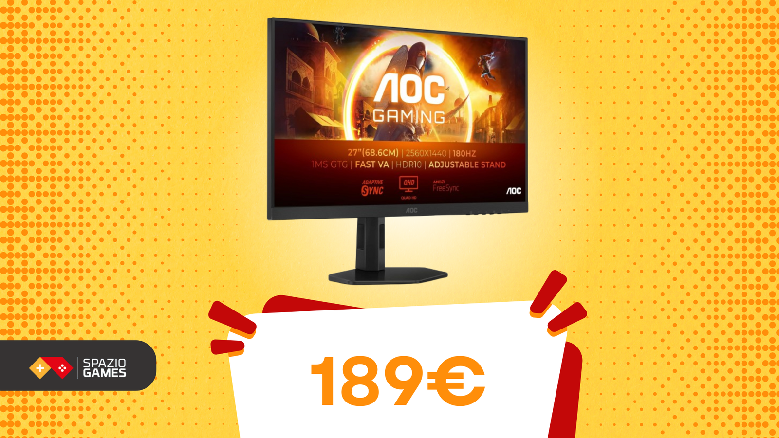 Un monitor da gaming a SOLI 189€? Il regalo di Natale perfetto!