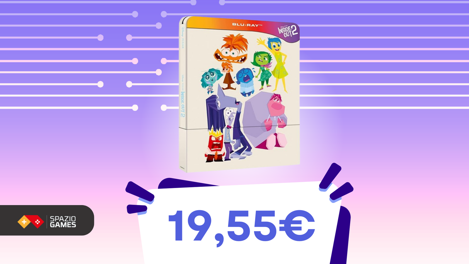 A Natale regala questa splendida edizione steelbook di Inside Out 2! Oggi a SOLI 20€!