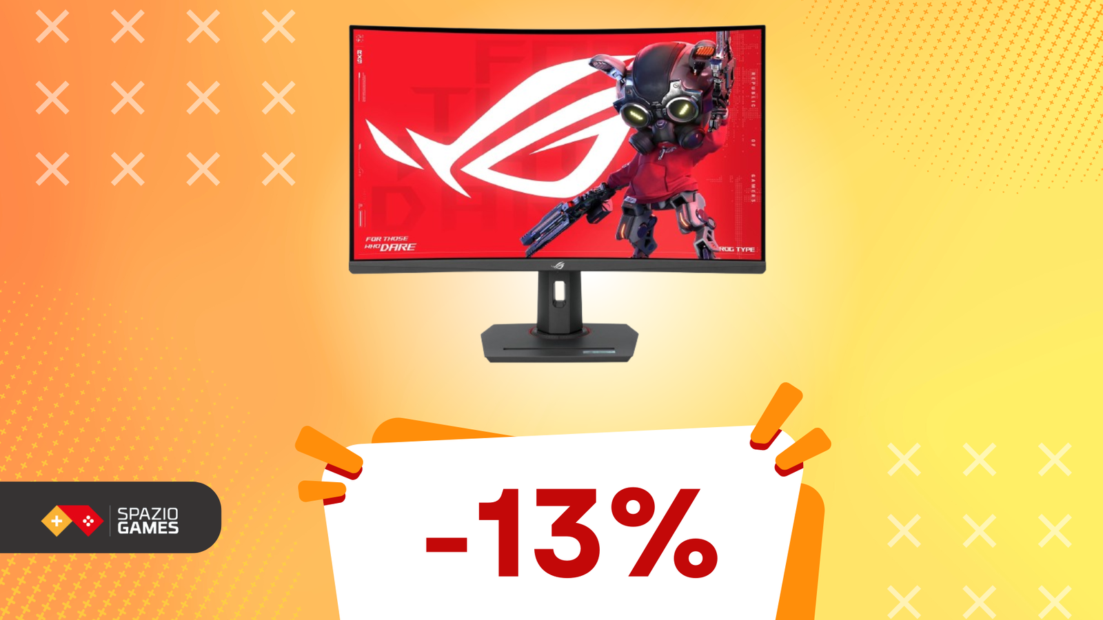 Gioca al massimo con questo immersivo monitor gaming ASUS, oggi in OFFERTA!