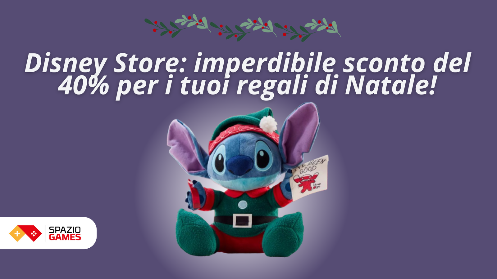 Disney Store: imperdibile sconto del 40% per i tuoi regali di Natale!