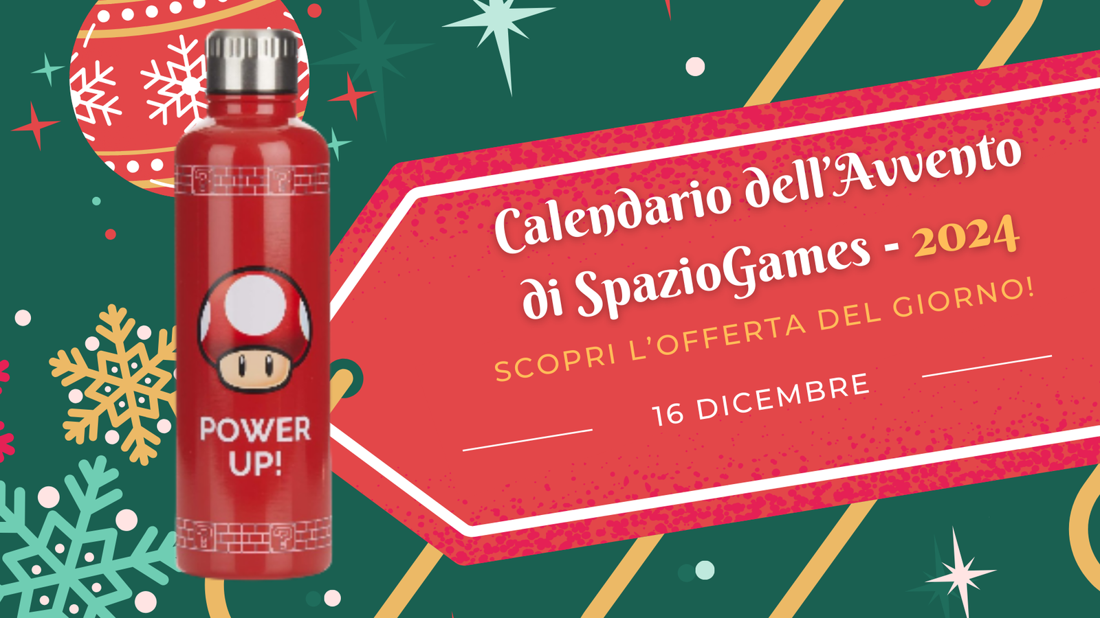 Calendario dell'Avvento di SpazioGames: scopri l'offerta del 16 dicembre!