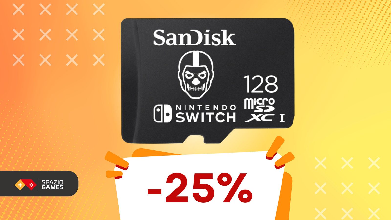 A Natale regala spazio extra su Nintendo Switch: la microSDXC SanDisk da 128GB di Fortnite COSTA SOLO 21€!