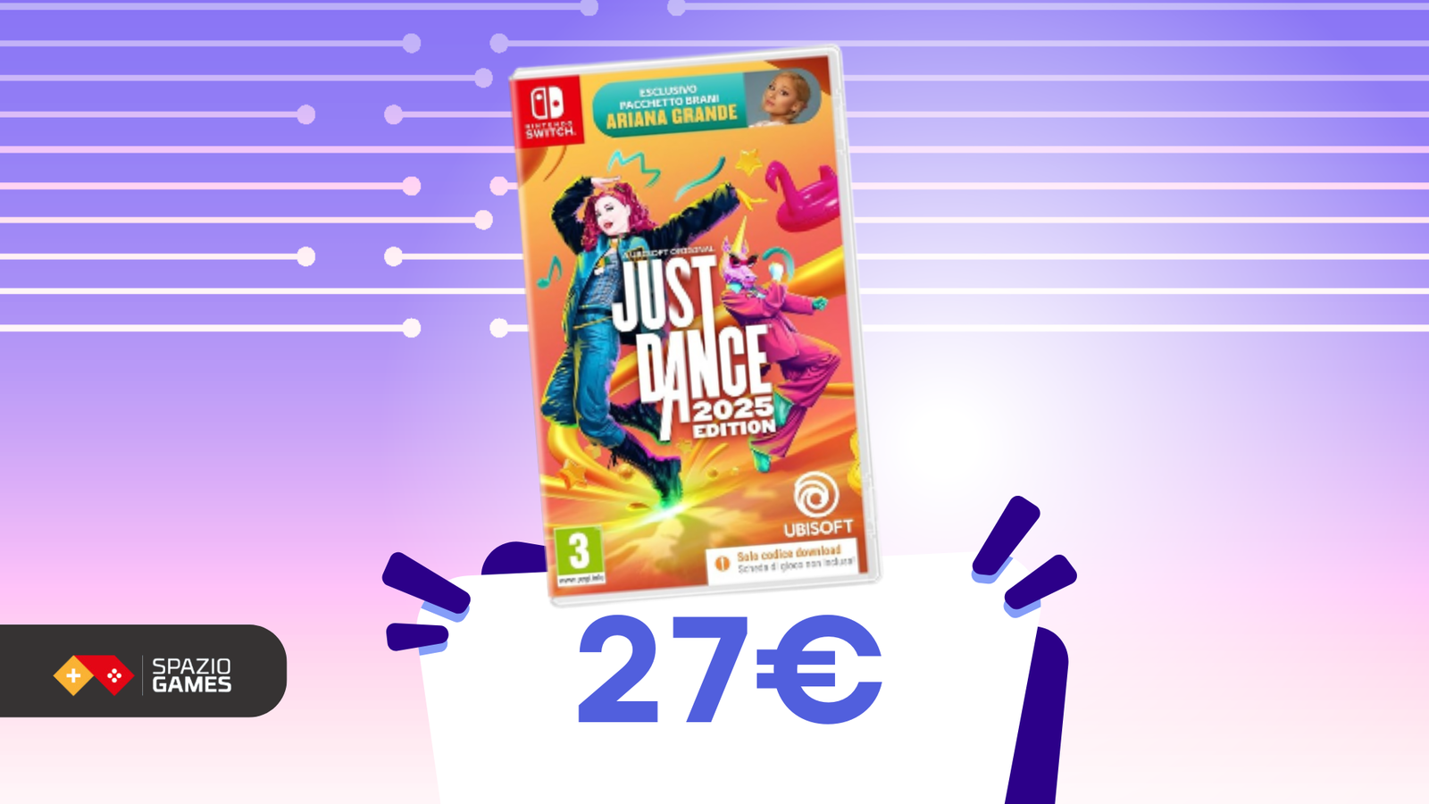 Just Dance 2025 per Switch a 27€ e il salotto diventa una pista da ballo!