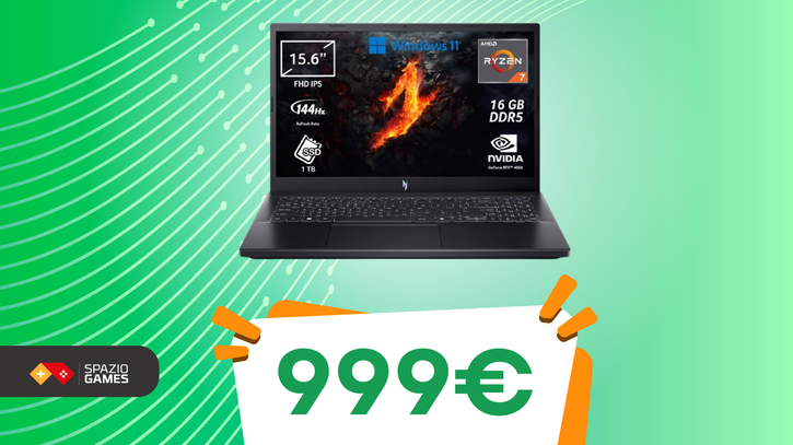 Immagine di Questo OTTIMO notebook gaming Acer è oggi al suo MINIMO STORICO! IMPERDIBILE!