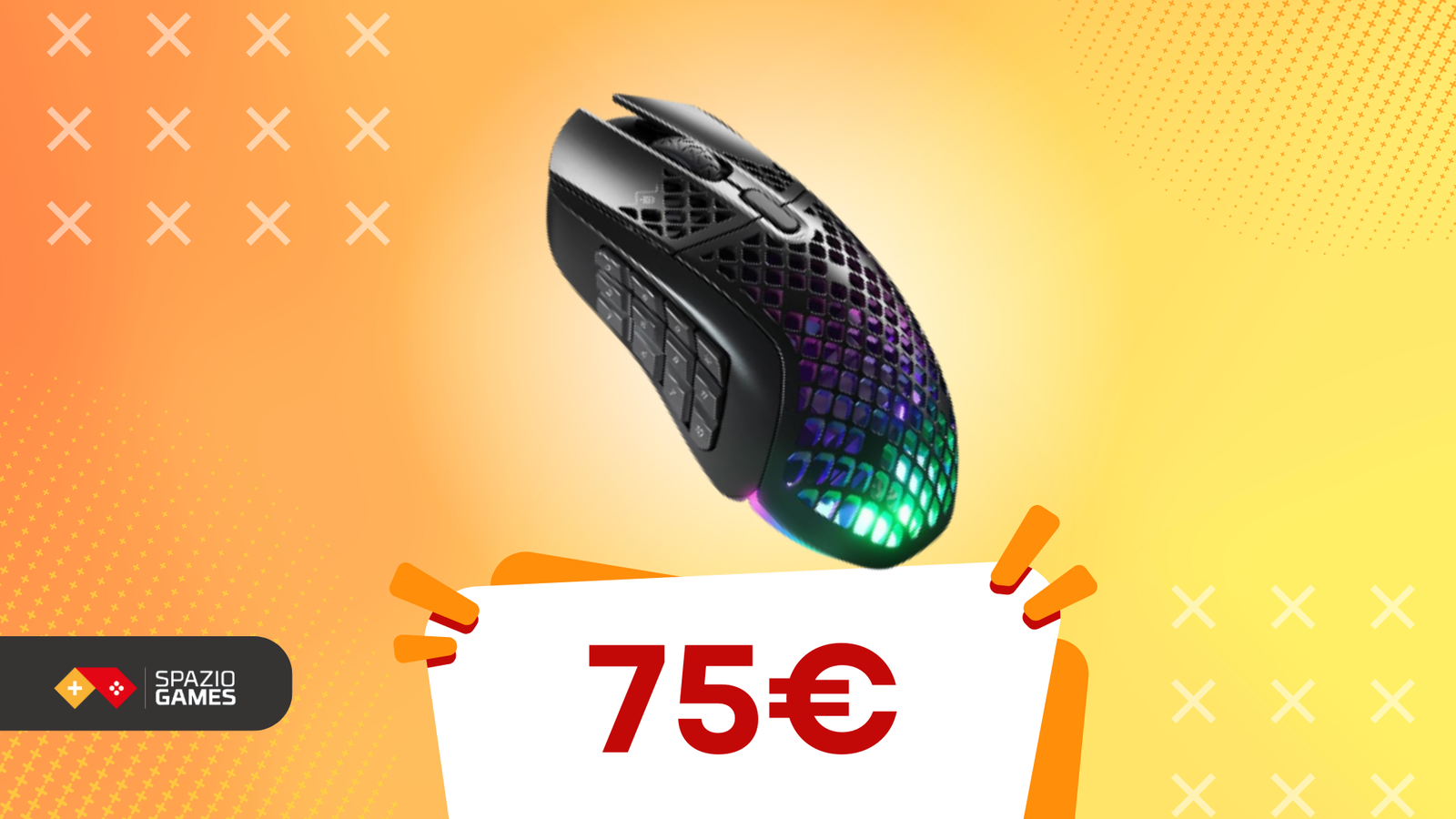 Mouse da gaming SteelSeries Aerox 9 a soli 75€: ultraleggero e super-preciso!