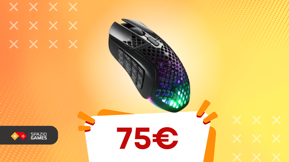 Immagine di Mouse da gaming SteelSeries Aerox 9 a soli 75€: ultraleggero e super-preciso!