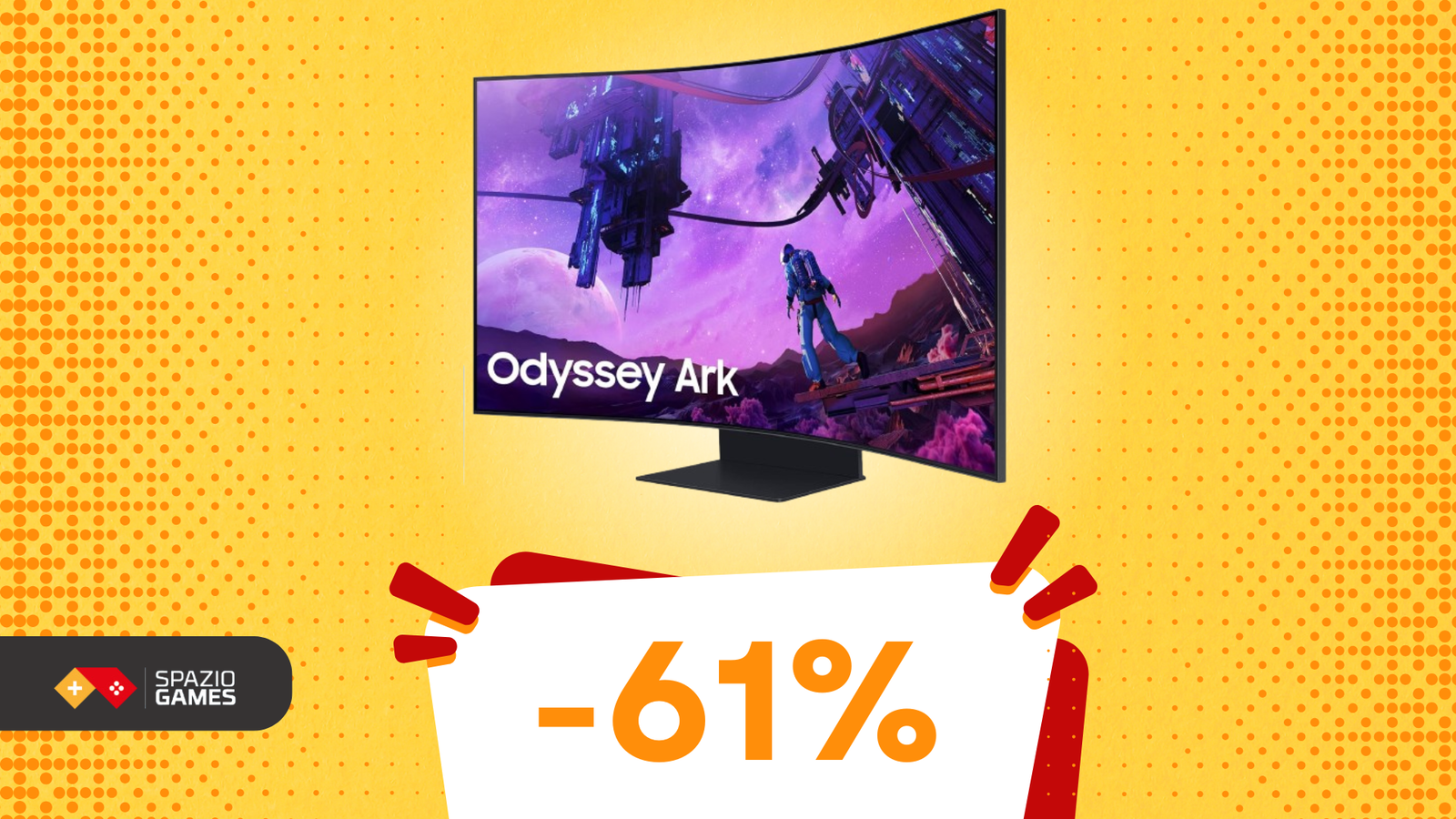 Non crederai ai tuoi occhi: Samsung Odyssey Ark oggi a un PREZZO SHOCK! -61%