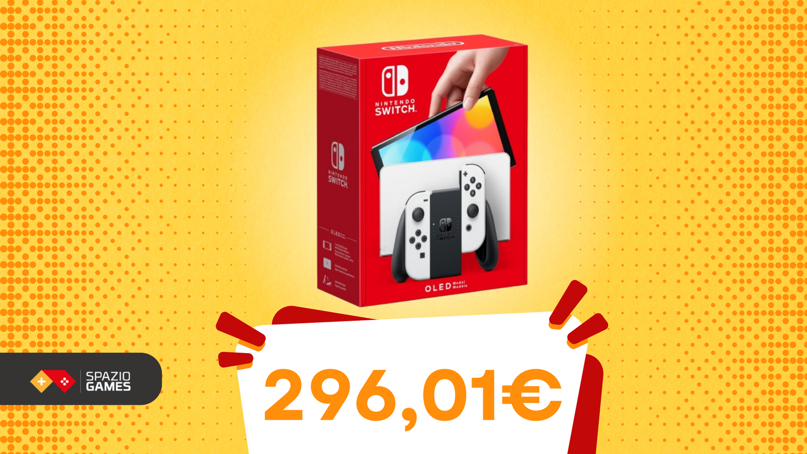 Switch OLED sotto l'albero? Oggi si può, COSTA SOLO 296,01€!